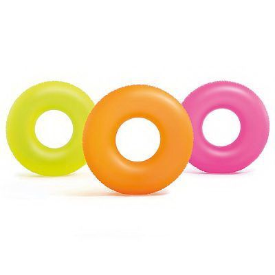 INTEX int59262NP Круг надувной INTEX "Neon Frost Tube" (Неоновый холодный), от 9 лет, 91 см