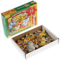 Умные игры 4680107932624 Пазлы Умные игры Курочка Ряба Макси 35 деталей