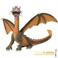 Bullyland 75595 Фигурка Дракон оранжевый, 11 см