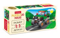Hatber 20ПЗ5-24604 Пазл MAXI Hatber Веселые гонки 20 элементов формат 230Х165мм