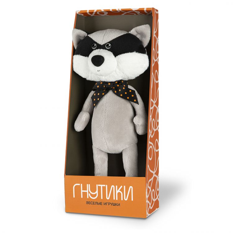 Maxitoys MT-TS072019-5-22 Мягкая игрушка Гнутики Енот Федот, 22 см
