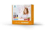Набор малый «Неоновый маникюр» (смываемый водой лак с ароматом клубники)