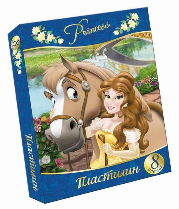 Пластилин Disney Принцессы 8 цветов,160 гр. 2014
