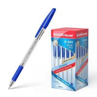 ErichKrause 39527 Ручка шариковая R-301 Classic Stick&Grip 1.0, цвет чернил синий