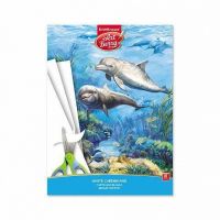 ErichKrause 47367 ArtBerry Картон белый мелованный Дельфин, в папке, А4, 8 листов