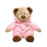 TY 32129 Pluffies Мягкая игрушка Медведь (коричневый) в розовой одежде, 25 см