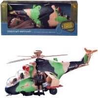 ABtoys (АБтойс) C-00393 Вертолет Abtoys Боевая Сила военный (камуфляж), эл/мех, световые и звуковые эффекты, в коробке