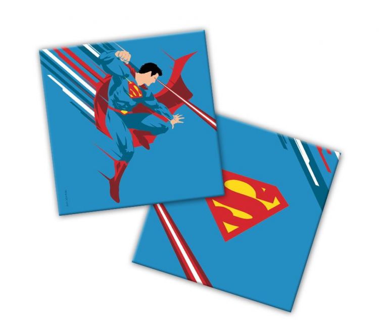 ND Play 286208 Салфетки бумажные ND Play Superman трехслойные, 20 штук