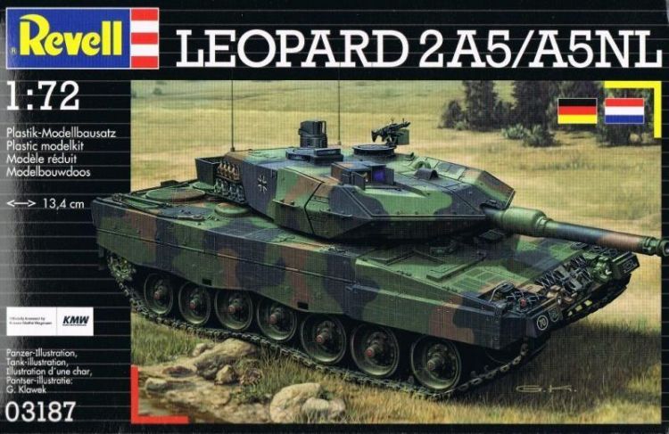 Revell 03187 Сборная модель танка Леопард 2A5/A5NL