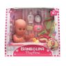 Dimian 1405 Пупс Bambolina (пьет и писает) с аксессуарами для купания, 33 см