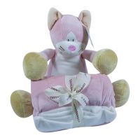 Мягкая игрушка Teddykompaniet Котик и пледик, 29 см