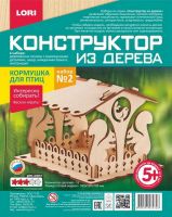 LORI Фн-007 Конструктор из дерева.Кормушка для птиц. Набор №2
