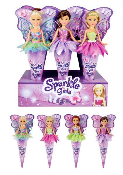 FUNVILLE 24110пц Кукла. Sparkle Girlz, Фея 4 вида, 30см
