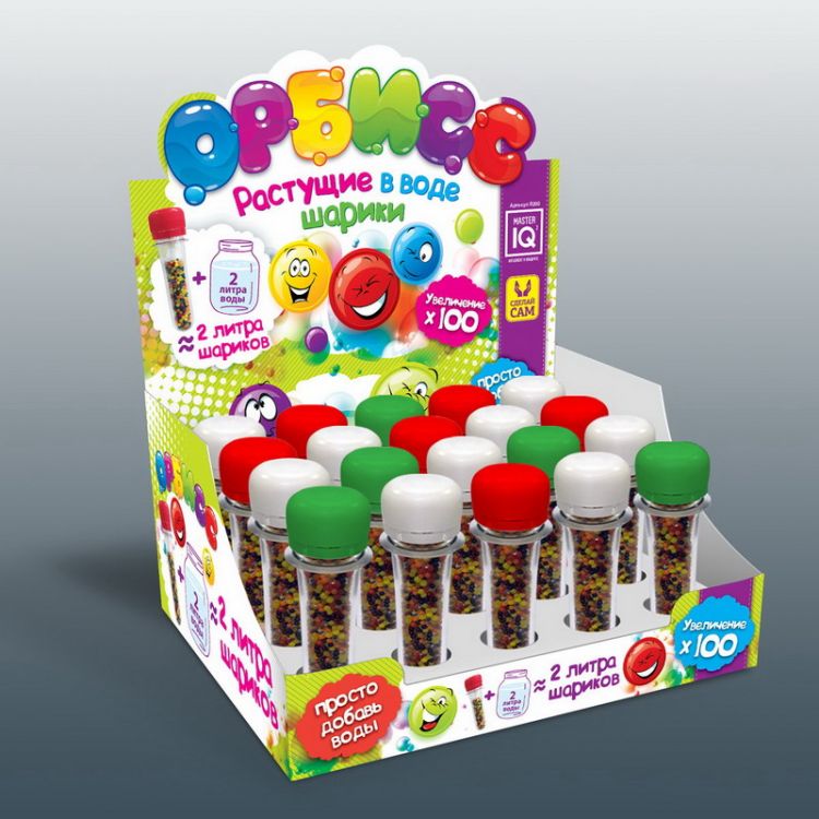Master IQ R200/1 Набор для экспериментов. Растущие в воде шарики Орбисс"