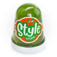 LORI Сл-019 STYLE SLIME блестящий "Зеленый с ароматом яблока", 130мл.
