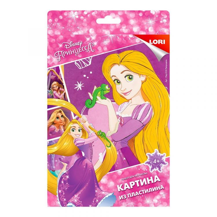 LORI Пкд-018 Набор для творчества LORI Картина из пластилина Disney Рапунцель