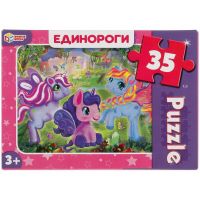 Умные игры 4680107927835 Пазлы Умные игры Единороги Макси 35 деталей