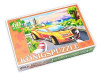 Konigspuzzle ПК60-9000 Пазл Гоночная машинка, 60 элементов