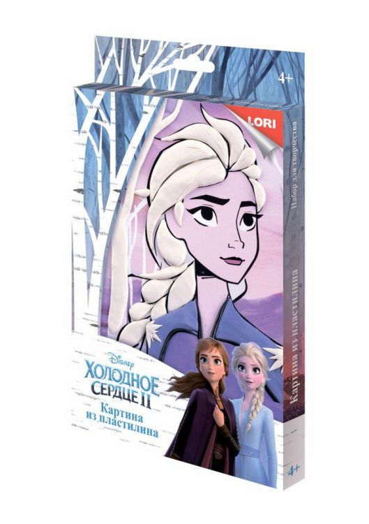 LORI Пкд-014 Набор для творчества LORI Картина из пластилина Disney. Холодное сердце-2 "Эльза"