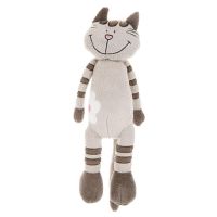 Maxitoys Antistress MT-MRT031323-33 Мягкая игрушка Maxitoys Кот Полосатик с цветочком 33см