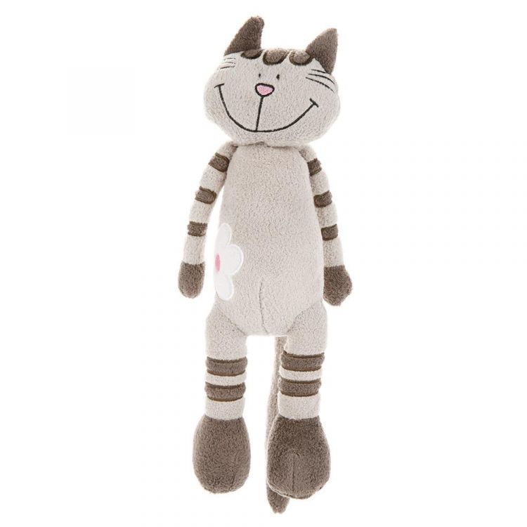 Maxitoys Antistress MT-MRT031323-33 Мягкая игрушка Maxitoys Кот Полосатик с цветочком 33см Maxitoys Antistress MT-MRT031323-33 Мягкая игрушка Maxitoys Кот Полосатик с цветочком 33см