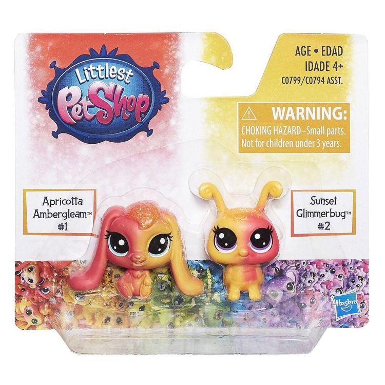 Hasbro C0799 LPS Радужная коллекция Пара мини-петов Кролик и Божья коровка