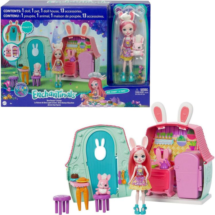 Mattel GYN60 Энчантималс Игровой набор Домик Бри Кроли, 25 см