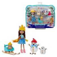 Mattel GNP16 Энчантималс Игровой набор Кукла Шарлотта Белка со снеговиком