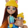 Mattel GNP16 Энчантималс Игровой набор Кукла Шарлотта Белка со снеговиком