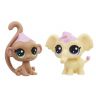 Hasbro E1071 LPS S2 Парочка зефирных мини-петов Обезьянка и слоник