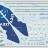 Звезда 7017 Сборная модель Пассажирский авиалайнер Аэробус А-321, 1:144