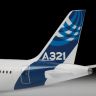 Звезда 7017 Сборная модель Пассажирский авиалайнер Аэробус А-321, 1:144