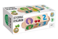 Десятое королевство 02960ДК Кубики деревянные на оси "Счет" (3 кубика)