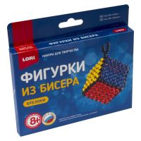 LORI Бис-088 Набор для творчества LORI Фигурки из бисера "Кубик"