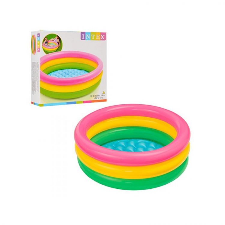 Intex 58924 Бассейн надувной "Sunset Glow Baby Pool", 86х25 см