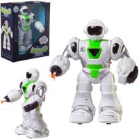 Junfa ZY1214875/зеленый Робот Junfa Бласт Стрелок электромеханический со световыми и звуковыми эффектами бело-зеленый