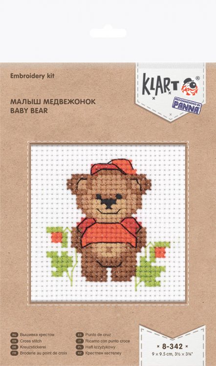 Klart 8-342 Набор для вышивания "Малыш медвежонок"