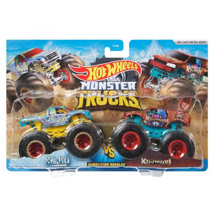 Mattel FYJ64 Игровой набор Mattel Hot Wheels Машинки Монстер трак коллекционные взаимное уничтожение, набор из 2-х штук