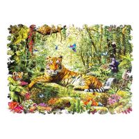Zufa Z125-2 Пазл Zufa Тигр в джунглях М, деревянный, фигурный 174 элементов