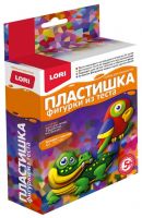 LORI Пз/Т-007 Набор для творчества LORI Пластишка.Фигурки из теста Крокодил с попугаем