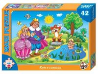 Десятое королевство 01046 Пазл макси Кот в сапогах, 42 детали