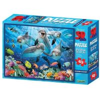Prime 3D 10529-SBM Пазл 3D 63 Дельфиний восторг 2