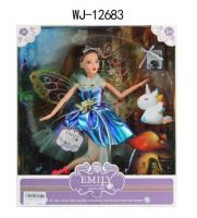 ABtoys (АБтойс) WJ-12683 Кукла ABtoys Emily Сиреневая серия Фея с единорогом и аксессуарами, 30см