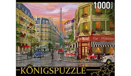 Konigspuzzle МГК1000-6499 Пазл Парижская улица, 1000 элементов
