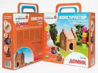 Конструктор "ДОМИК" из настоящих кирпичиков (99 деталей)