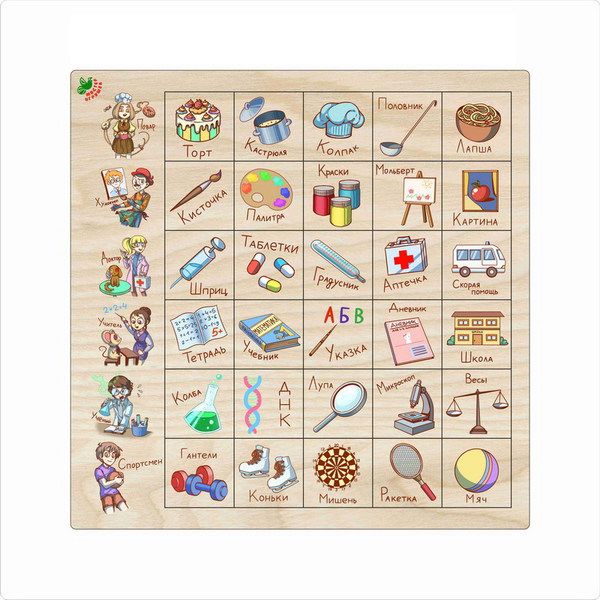 Мастер Игрушек IG0189 Игра развивающая. Ассоциации "Профессии"