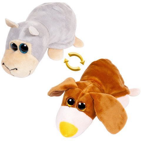 AB toys M5002 Мягкая игрушка Перевертыши Овечка/Собака, 16 см