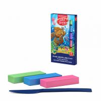 ArtBerry 46449ЕК Классический пластилин с Алоэ Вера Pearl со стеком, 6 цветов, 90г