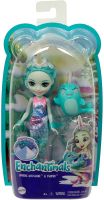 Mattel GJX41 Энчантималс Кукла Нарвал Надди с любимой зверушкой, 15 см