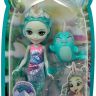 Mattel GJX41 Энчантималс Кукла Нарвал Надди с любимой зверушкой, 15 см